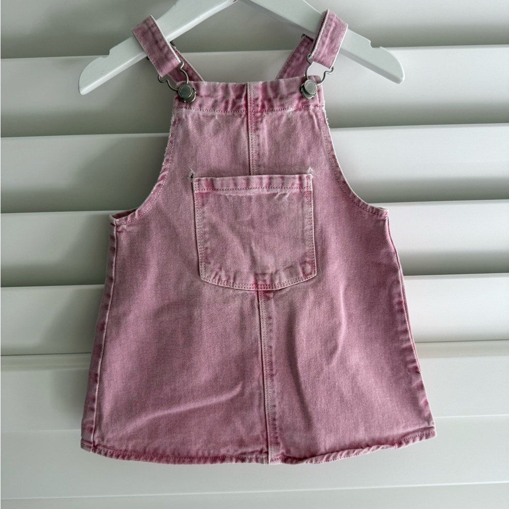 Pink Kids Denim Overalls